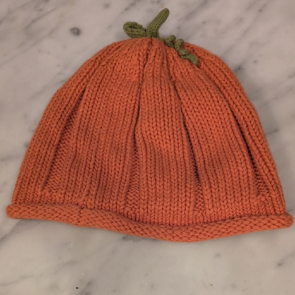Sweet, Gymboree Orange Pumpkin Knit Hat- 2-5T